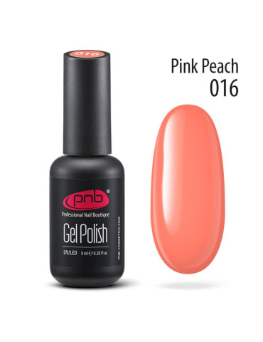 Gel polish №016 Pink Peach 8 ml. PNB