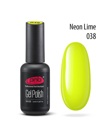 Gel polish №038 Neon Lime 8 ml. PNB