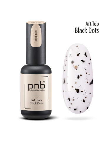No wipe Art Top Black Dots 8 ml. PNB