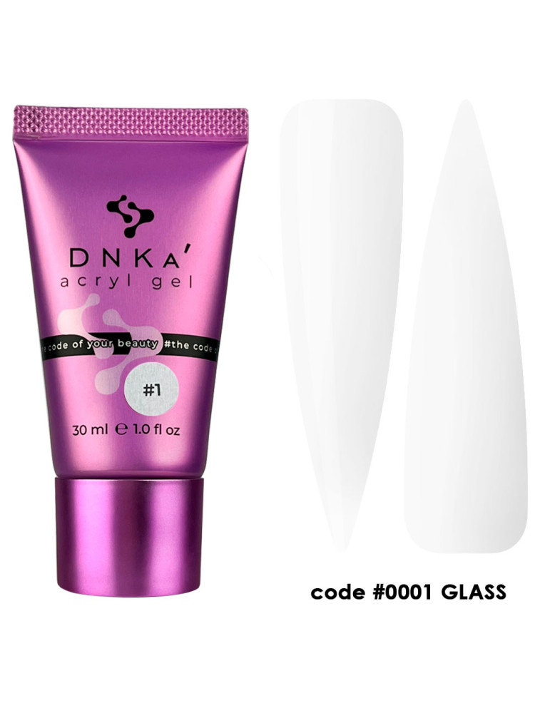 Acryl Gel (tube) DNKa, 30 ml  No.0001 Glass