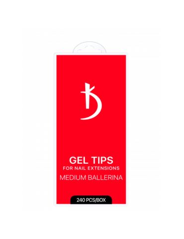 Gel Tips for Extensions Medium Ballerina (240 pcs/box) Kodi Professional