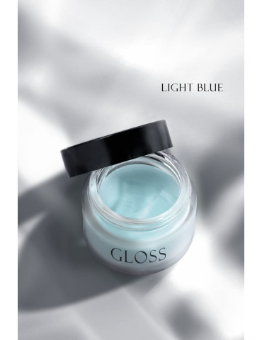 Single-phase gel Builder Gel Light Blue, 15 ml. GLOSS