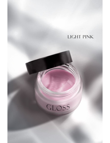 Single-phase gel Builder Gel Light Pink, 15 ml. GLOSS