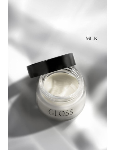 Single-phase gel Builder Gel Milk, 15 ml. GLOSS