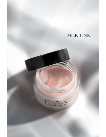 Single-phase gel Builder Gel Milky Pink, 15 ml. GLOSS
