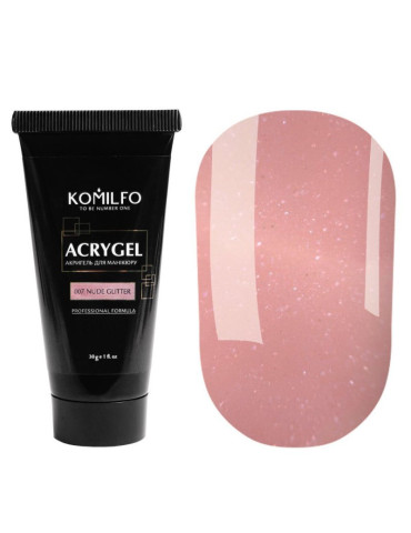 Acryl Gel №007 Nude Glitter 30 g. Komilfo