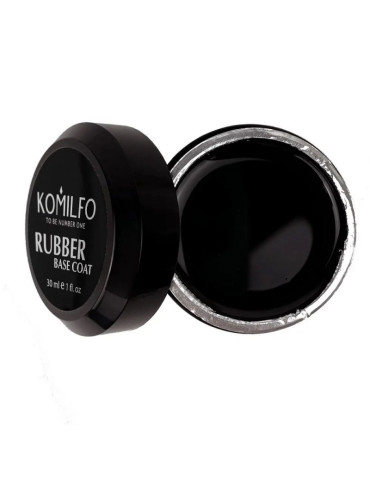 Rubber Base Coat (without brush, jar) 30 ml. Komilfo