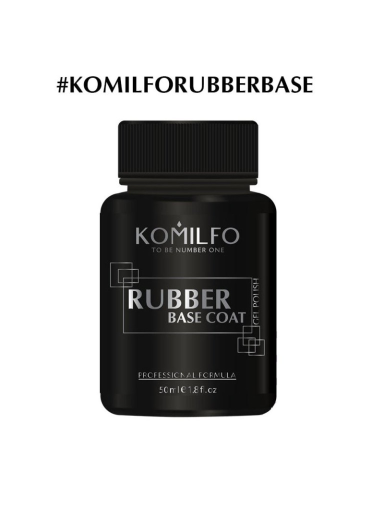 Rubber Base Coat (without brush,bottle) 50 ml. Komilfo