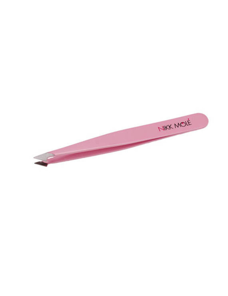 Eyebrow tweezers oblique (pink) Nikk Mole
