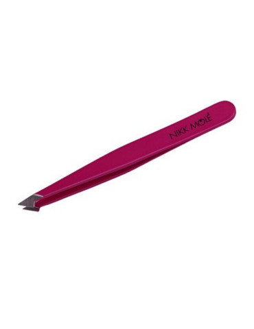 Eyebrow tweezers oblique (purple pink) Nikk Mole