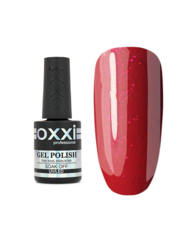 Gel Polish OXXI №006 (dark red with microshine) 10 ml.