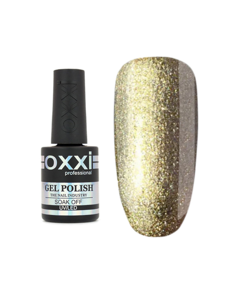 Gel Polish OXXI №094 (golden with holographic sparkles) 10 ml.