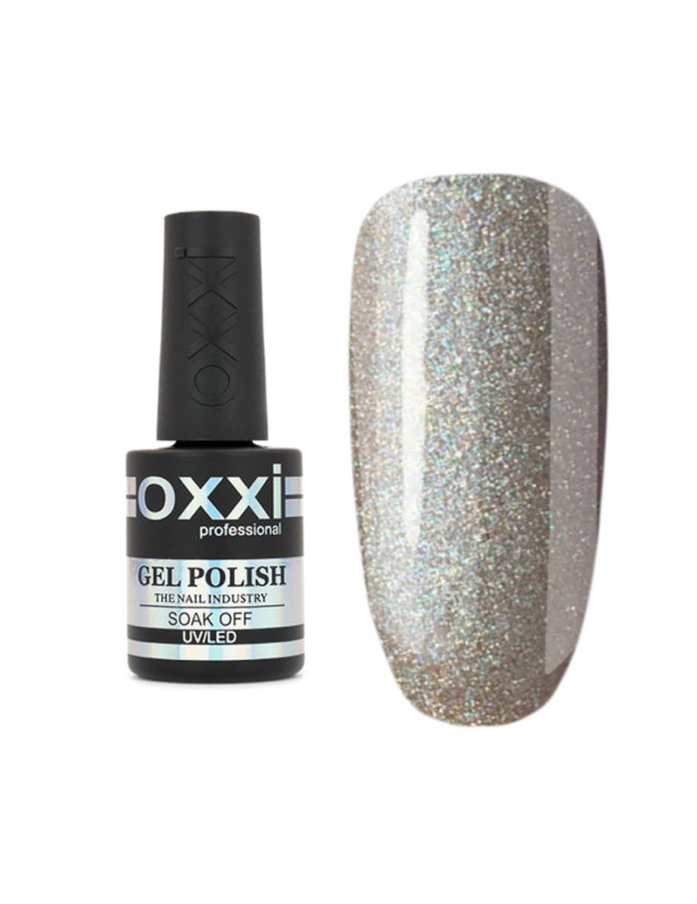 Gel Polish OXXI №096 (light beige with rich small sparkles) 10 ml.