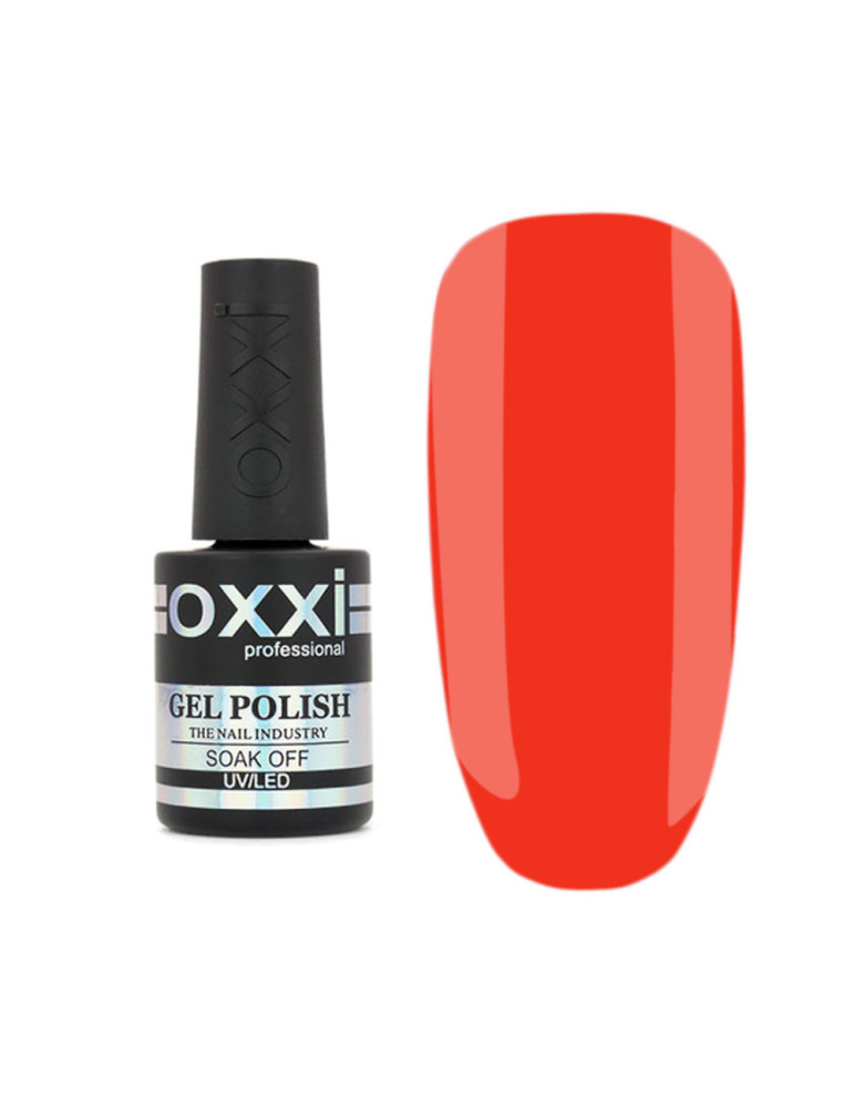 Gel Polish OXXI №112 (bright red-orange, neon) 10 ml.