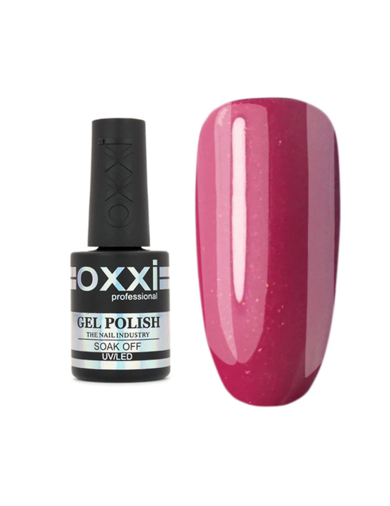 Gel Polish OXXI №140 (dark pink with barely noticeable microshine) 10 ml.