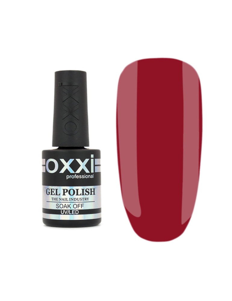 Gel Polish OXXI №165 (dark crimson red, enamel) 10 ml.