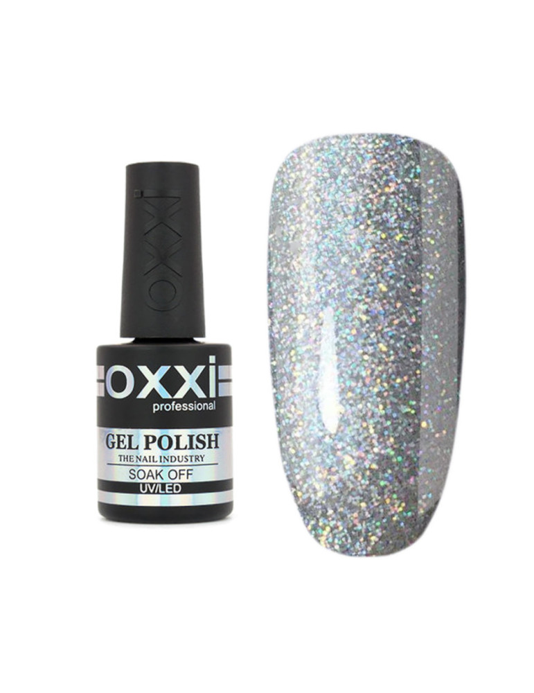 Gel Polish OXXI №251 (silver with holographic glitter) 10 ml.