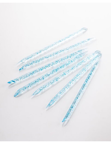 Reusable plastic cuticle sticks, color: blue (50 pcs/pack) Kodi Professional