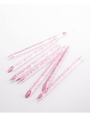 Reusable plastic cuticle sticks, color: violet (50 pcs/pack) Kodi Professional